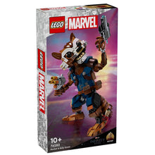 Apresentamos Lego Marvel Rocket e Groot Bebé com o SKU 667628224 recomendado para + 10 anos