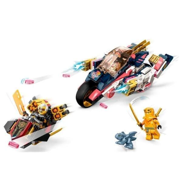 Apresentamos Lego Ninjago - Mota de Corrida Transformável em Mech da Sora com o SKU 667179223 recomendado para + 8 anos