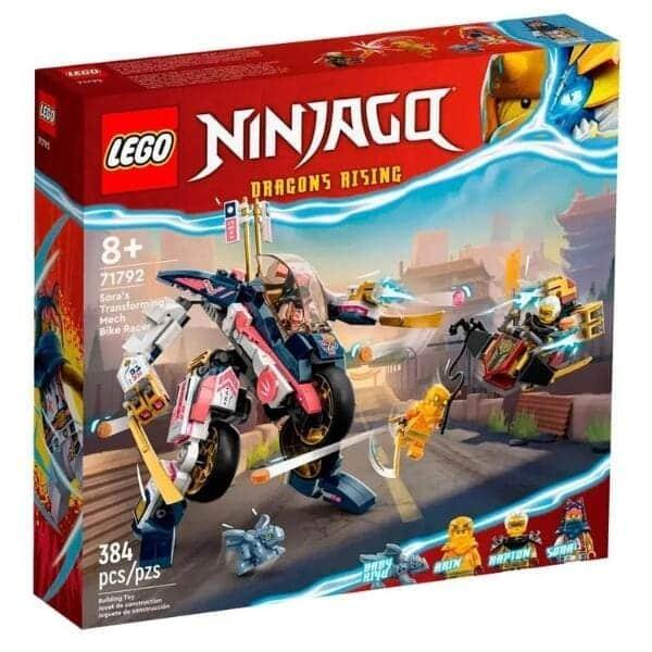 Apresentamos Lego Ninjago - Mota de Corrida Transformável em Mech da Sora com o SKU 667179223 recomendado para + 8 anos