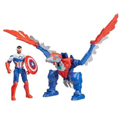 Presentamos Mech Strike Mechasaurs - Capitán América con Redwing con SKU 90667523 recomendado para + 3 años