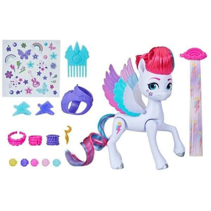 My Little Pony Zipp Storm con peinados y estilo de festival