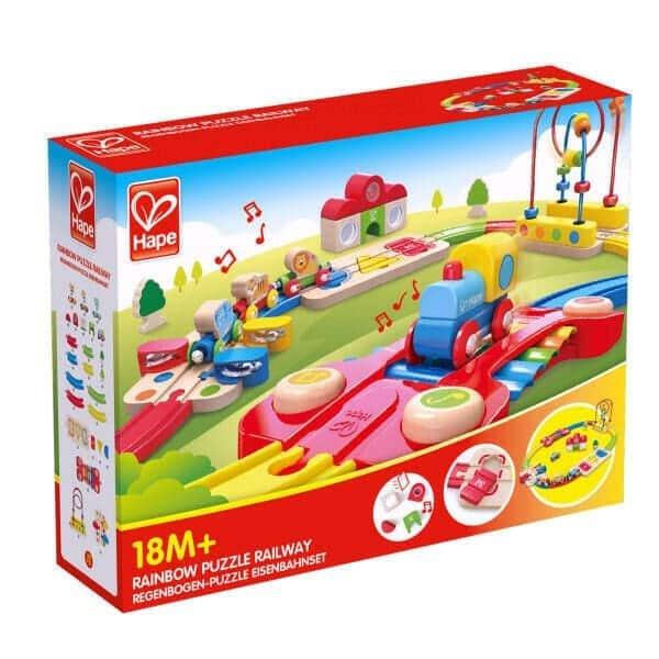 Apresentamos Pista de comboios Arco-íris com o SKU 82382621 recomendado para + 12 meses