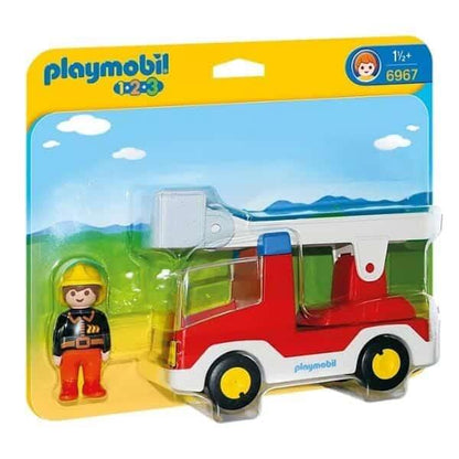 Playmobil 1.2.3 Carro dos bombeiros - Brincatoys