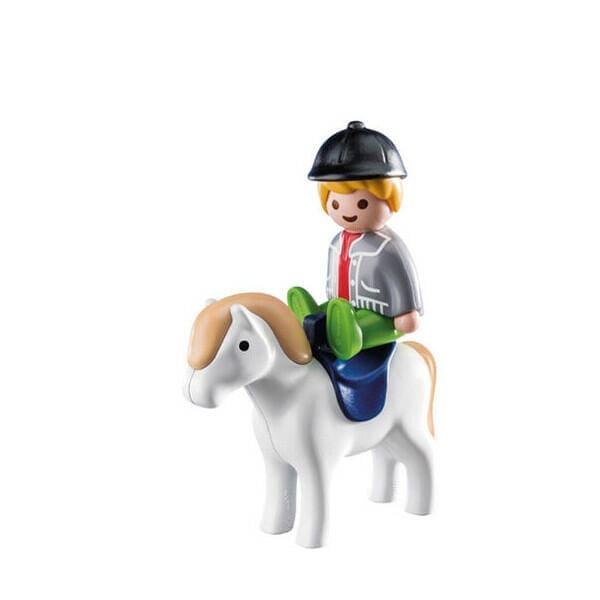 Playmobil 1.2.3 Criança com Pónei - Brincatoys