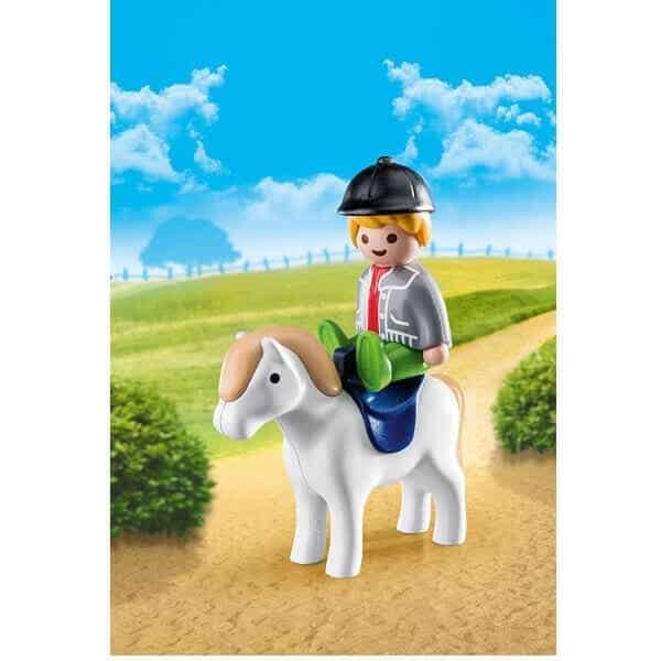 Playmobil 1.2.3 Criança com Pónei - Brincatoys