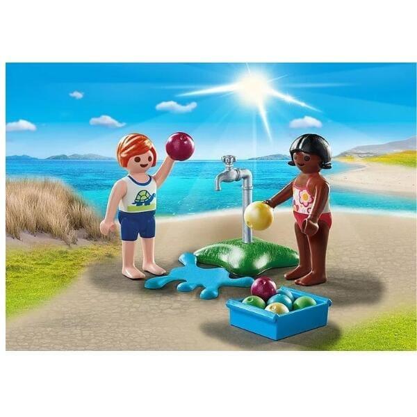 Apresentamos Playmobil Crianças com balões de água com o SKU 657116623 recomendado para + 4 anos