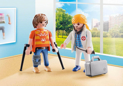 Presentamos Playmobil Duo Pack Médica y Paciente con el SKU 657007921 recomendado para + 4 años