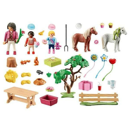 Presentamos Playmobil Fiesta de Cumpleaños en la Granja de Ponis con el SKU 657099722 recomendado para + 4 años