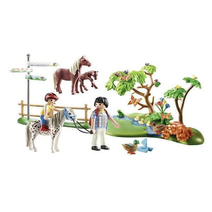 Presentamos Playmobil Paseo en Poni con el SKU 657051222 recomendado para + 4 años
