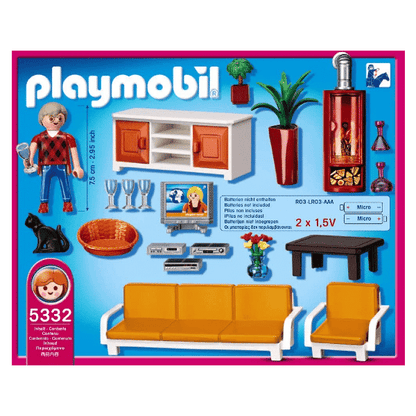 Presentamos Playmobil Sala de Estar con Chimenea con el SKU 65533213 recomendado para + 4 años