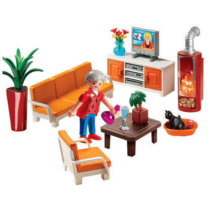 Presentamos Playmobil Sala de Estar con Chimenea con el SKU 65533213 recomendado para + 4 años