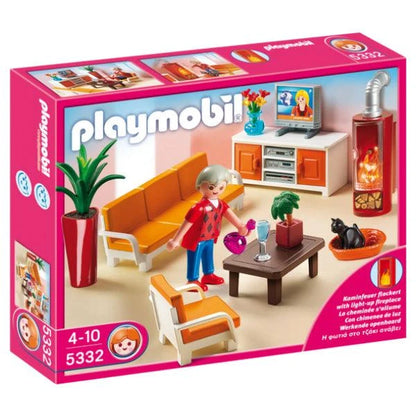 Presentamos Playmobil Sala de Estar con Chimenea con el SKU 65533213 recomendado para + 4 años