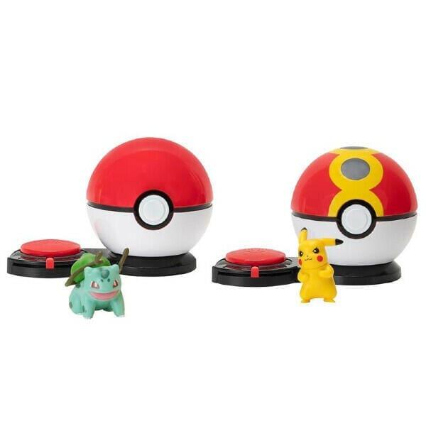 Pokemon Ataque Surpresa Pikachu vs Bulbasaur - Brincatoys