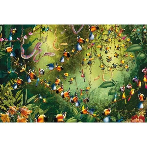 Puzzle 1000 peças Tucanos na Selva - Brincatoys