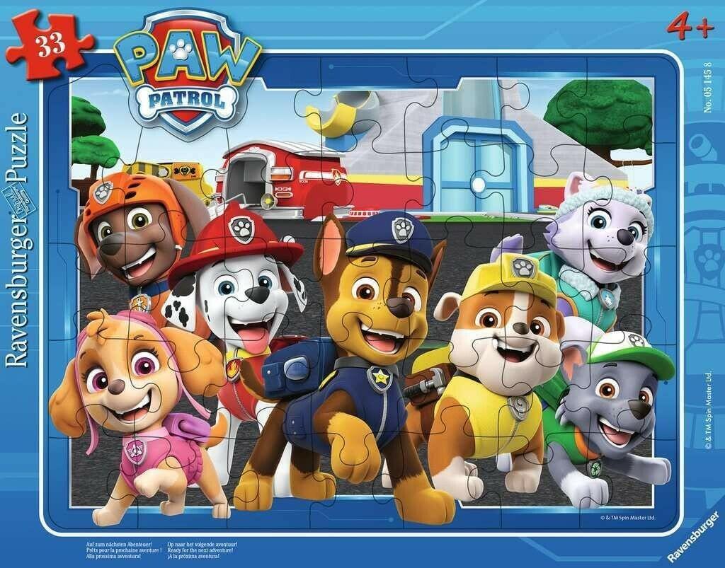 Apresentamos Puzzle 33 peças -Patrulha Pata- com o SKU 860514521 recomendado para + 4 anos