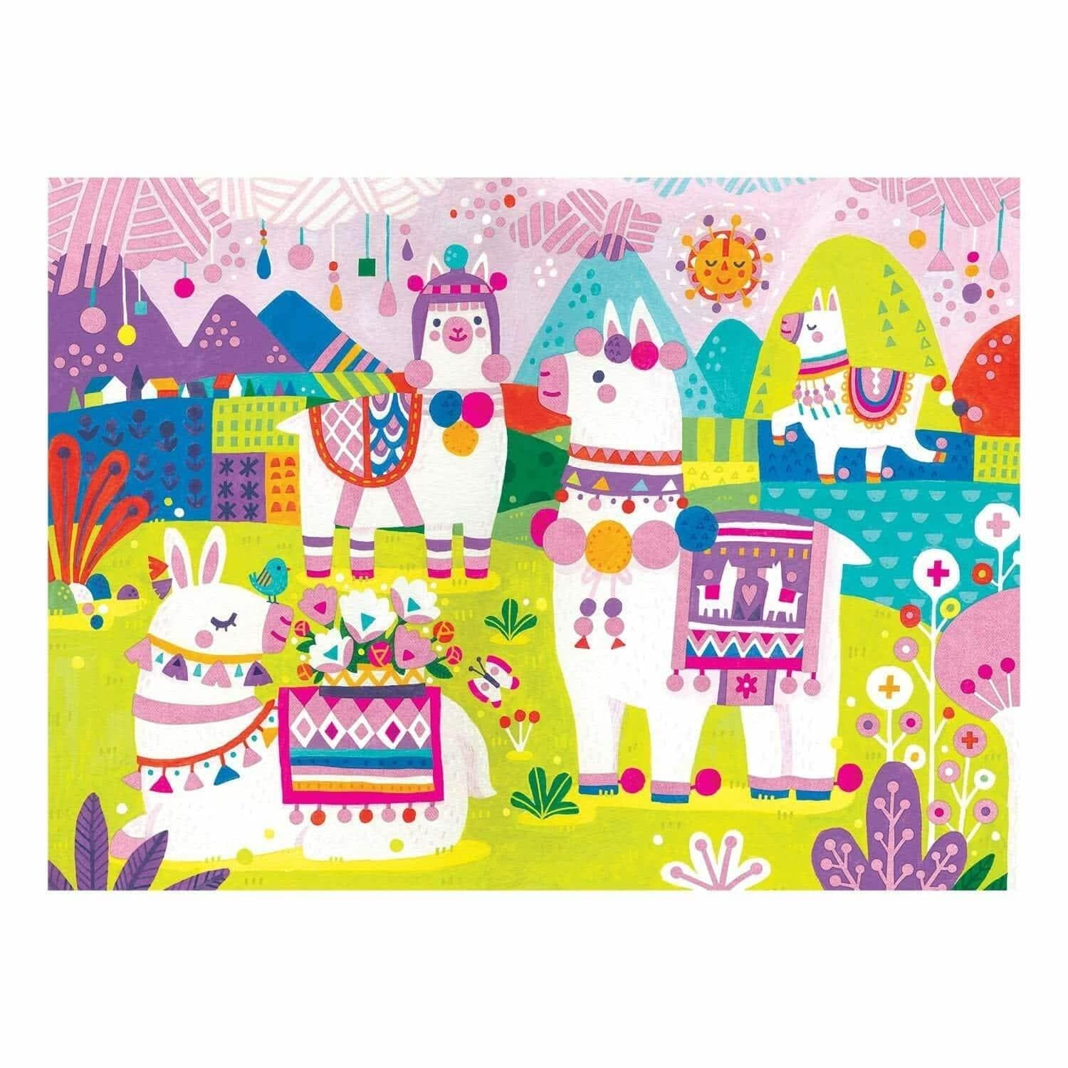 Apresentamos Puzzle 42 Peças A terra das Lamas com o SKU 835606921 recomendado para + 3 anos