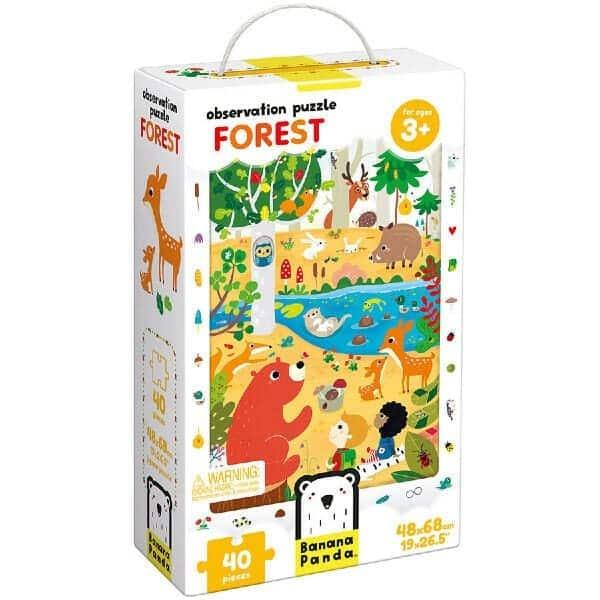 Apresentamos Puzzle de Observação da Floresta com o SKU 183366722 recomendado para + 3 anos