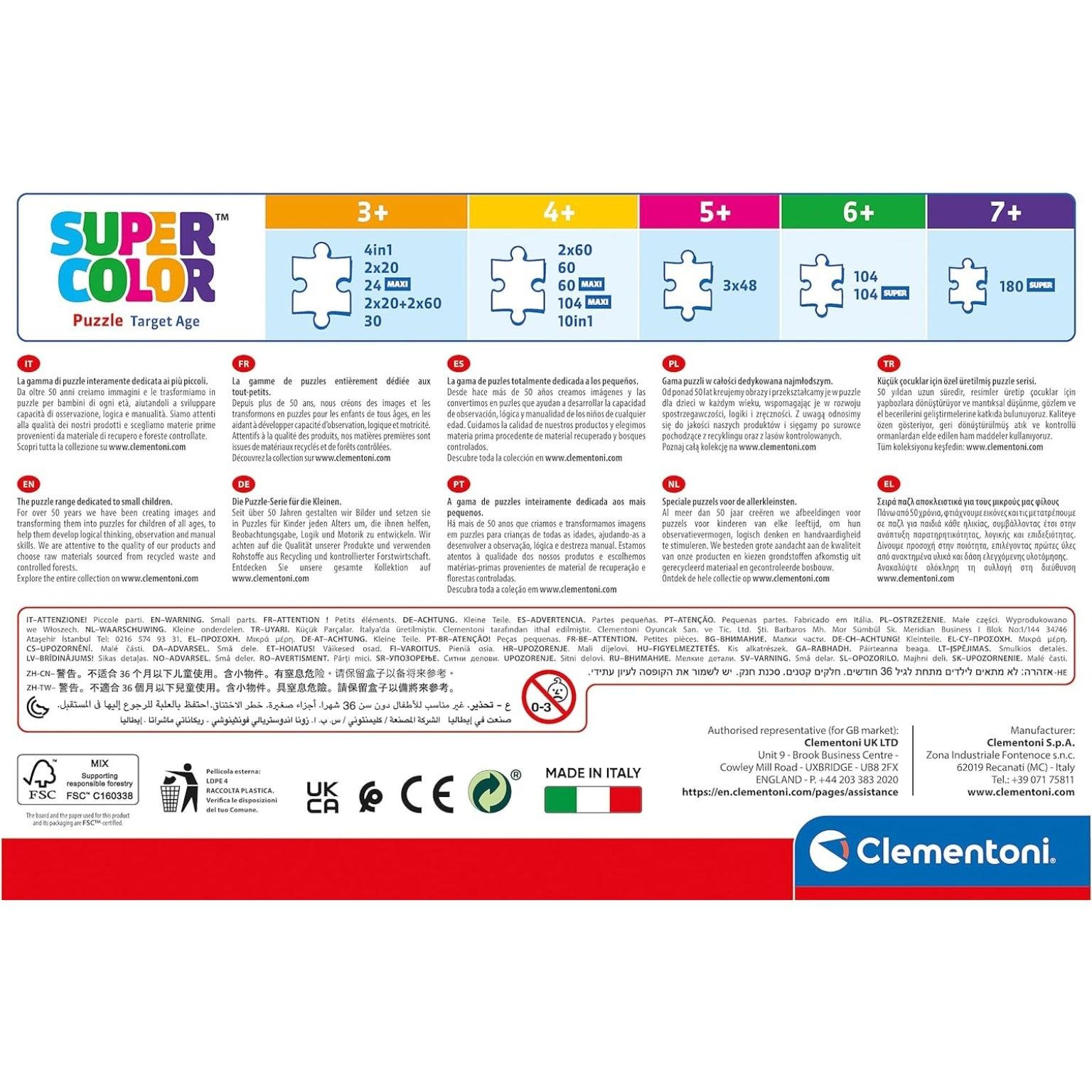 Apresentamos Puzzle Disney Minnie e Amigas 104 peças com o SKU 552798224 recomendado para + 6 anos