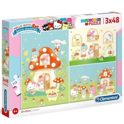 Presentamos Puzzle Hello Kitty 3 x 48 pzs con el SKU 855246621 recomendado para + 4 años