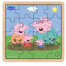 Apresentamos Puzzle Madeira Peppa Pig - Família na Lama com o SKU 50900523 recomendado para + 12 meses