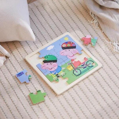 Presentamos Puzzle Madera Peppa Pig - Paseo en Bicicleta con el SKU 50900623 recomendado para + 12 meses
