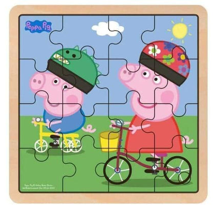 Presentamos Puzzle Madera Peppa Pig - Paseo en Bicicleta con el SKU 50900623 recomendado para + 12 meses
