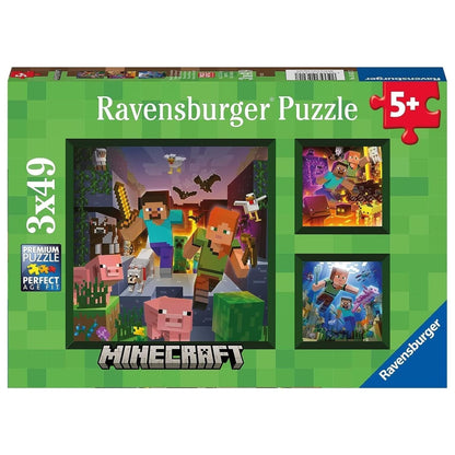 Presentamos Puzle Minecraft 3 x 49 pzs con el SKU 775621723 recomendado para + 5 años