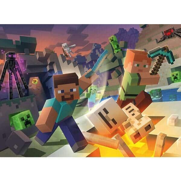 Apresentamos Puzzle Minecraft XXL 100 pçs com o SKU 231333322 recomendado para + 6 anos