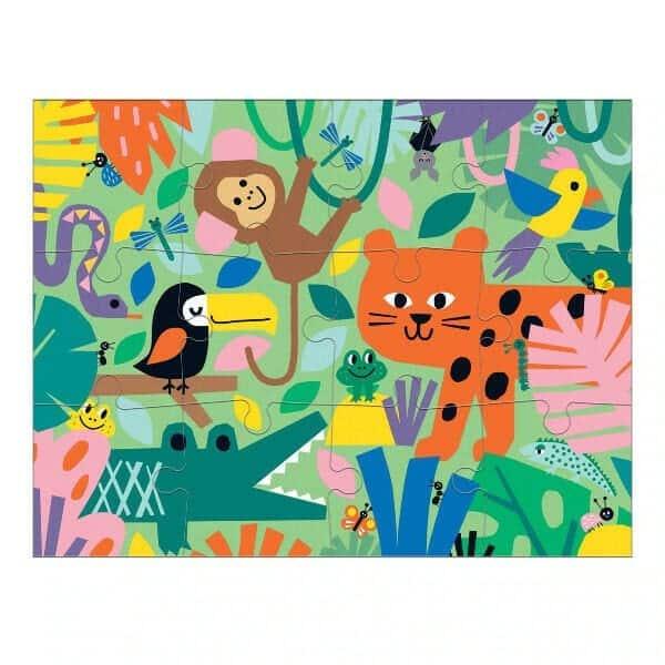 Apresentamos Puzzle Selva 12 pçs com o SKU 835699522 recomendado para + 2 anos