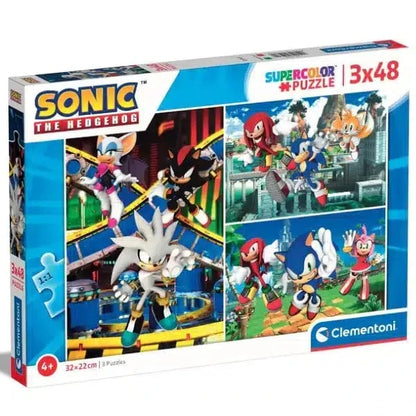 Presentamos Puzzle Sonic 3 x 48 piezas con el SKU 775280022 recomendado para + 4 años