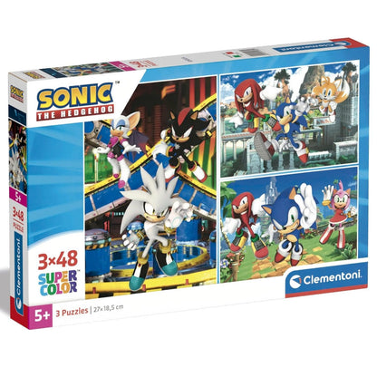 Presentamos Puzzle Sonic y Amigos 3 x 48 piezas con el SKU 552528024 recomendado para + 5 años