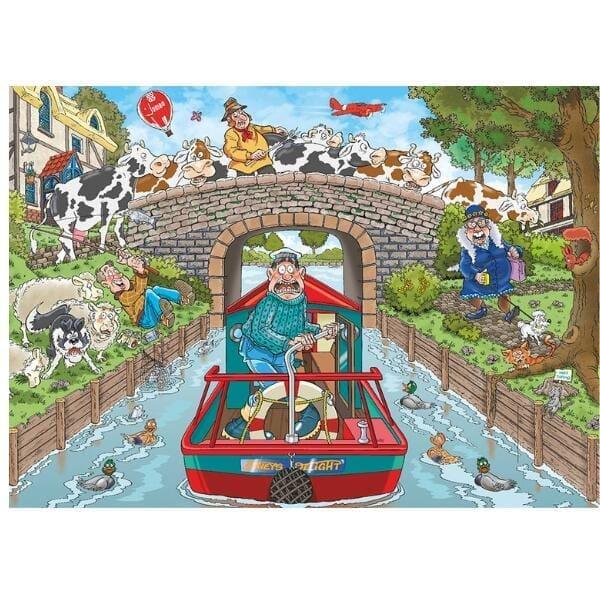 Apresentamos Puzzle Wasgij? 1000 pçs - Calm on the Canal! com o SKU 81917323 recomendado para + 12 anos
