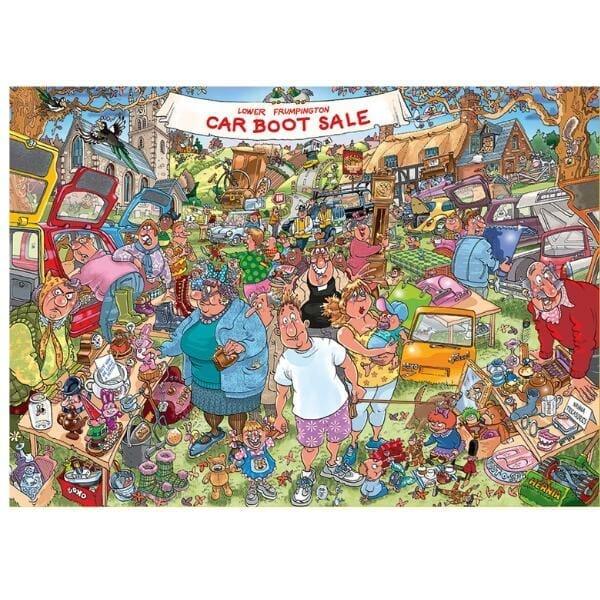 Apresentamos Puzzle Wasgij? 1000 pçs - Car Boot Capers! com o SKU 81918423 recomendado para + 12 anos