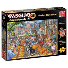Apresentamos Puzzle Wasgij? 1000 pçs - Market Meltdown com o SKU 82501023 recomendado para + 12 anos