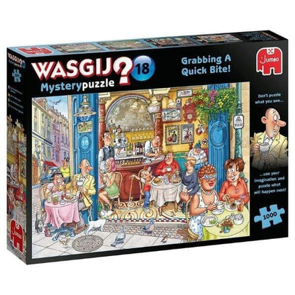 Presentamos Puzzles Wasgij? 1000 pzs - Grabbing a Quick Bite! con el SKU 81917923 recomendado para + 12 años