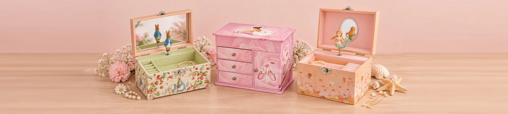 Selección de juguetes de la colección Cajas de música